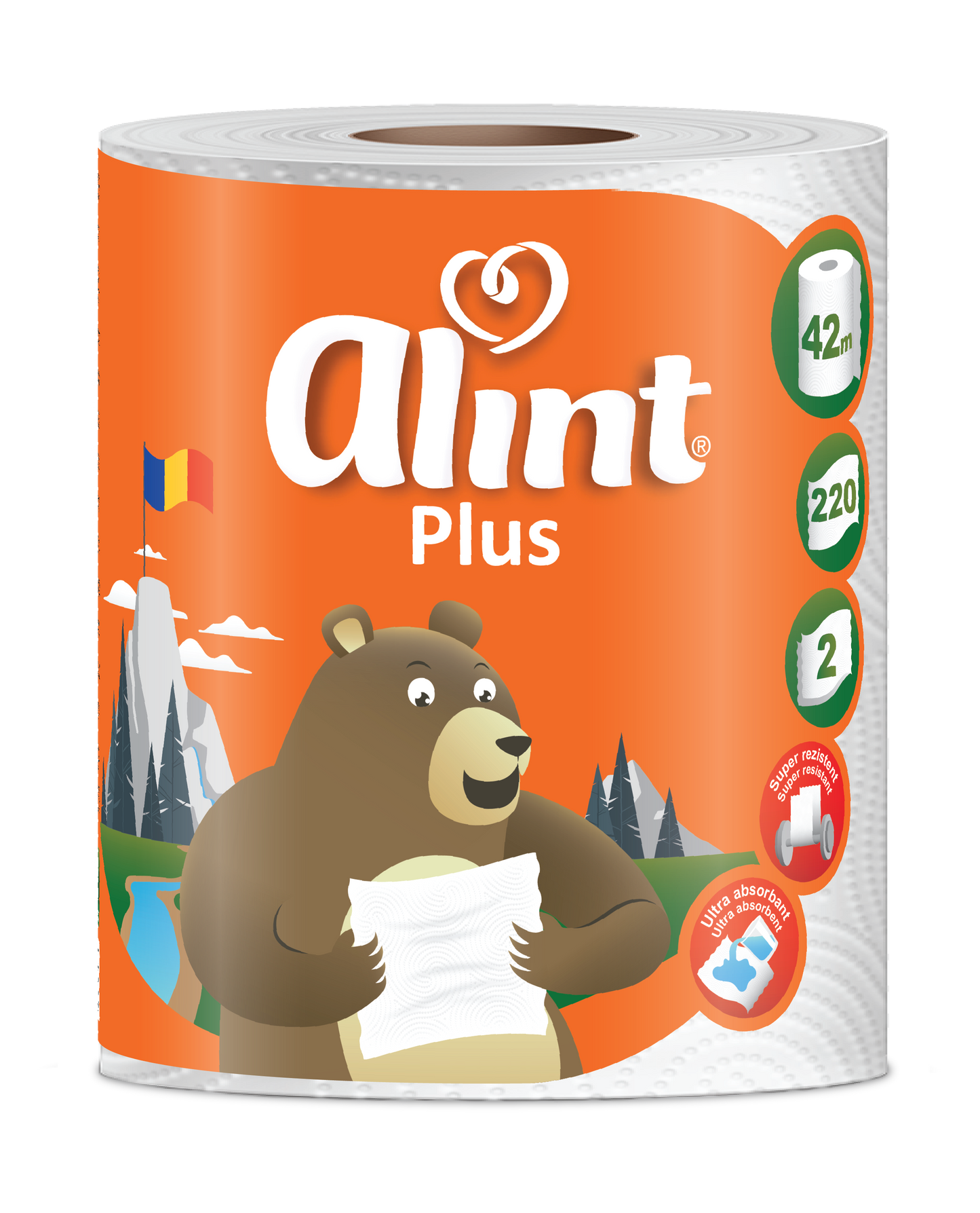 Alint Plus Prosop Hârtie, 2 straturi, 42m, 220 foi