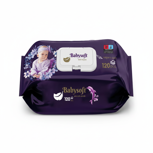 Babysoft Super Soft șervețele umede 120 buc