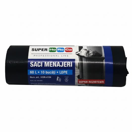 Super HoReCa Saci Menajeri 60L 10 bucăți