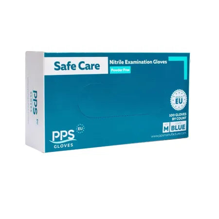 Mănuși nitril Safe Care PPS, albastre, 100 buc.