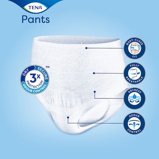 TENA Pants – scutece tip chilot pentru adulți, L (110–135 cm), 30 buc.