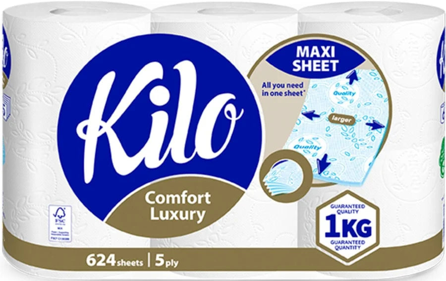 Kilo Hârtie Igienică, 6 role (1 kg)