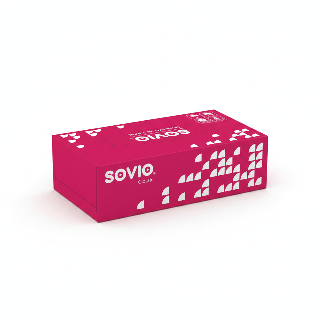 Sovio șervețele faciale, 2 straturi, 150 foi