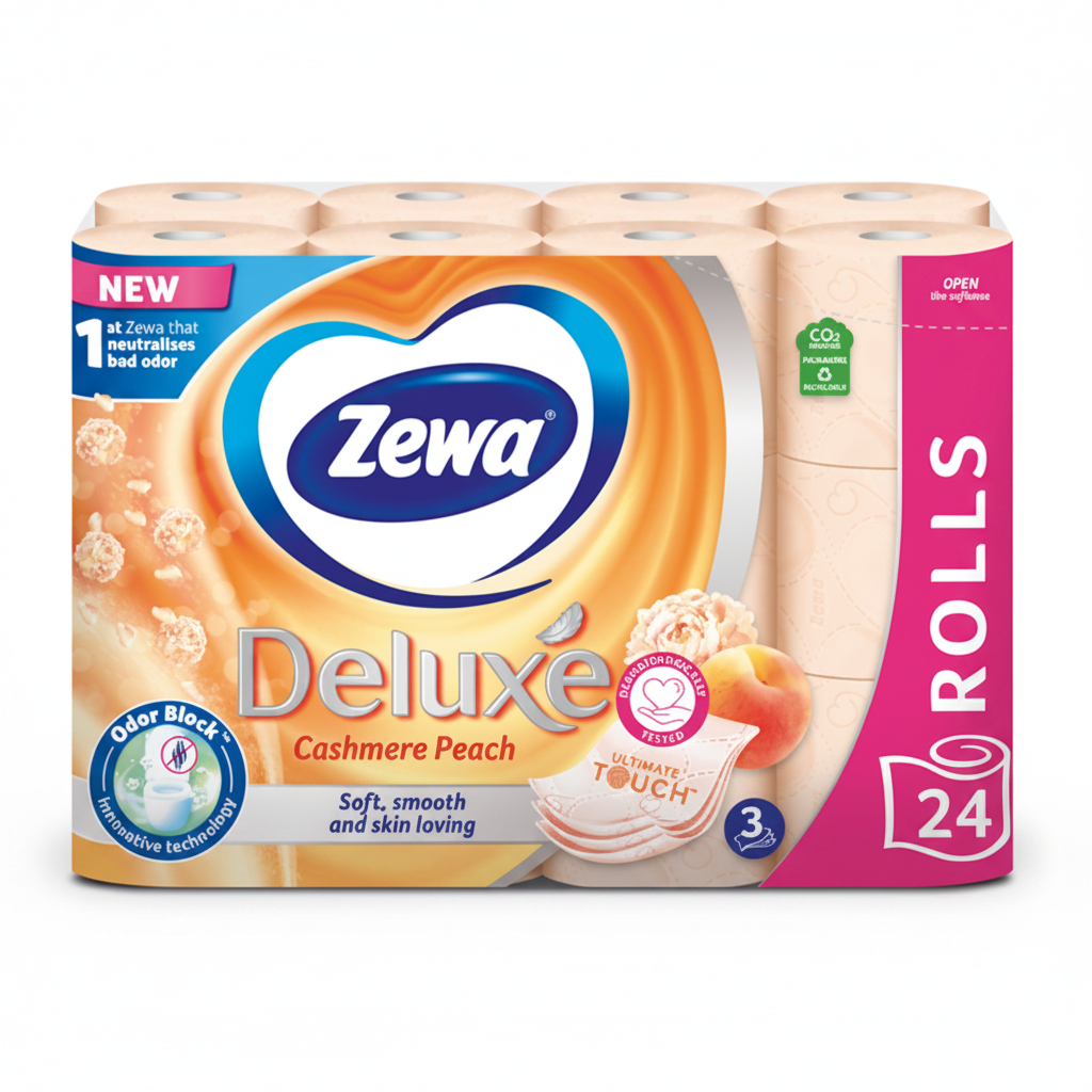 Zewa Deluxe Cashmere Peach