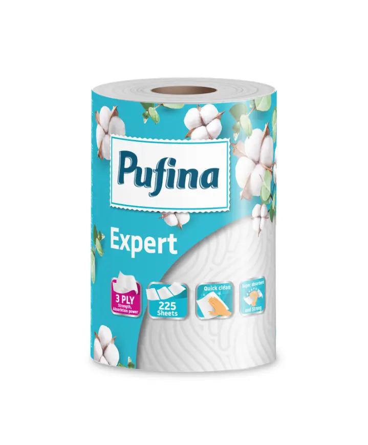 Pufina Expert Prosop Hârtie, 3 straturi, 225 foi