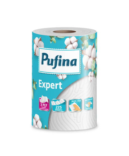 Pufina Expert Prosop Hârtie, 3 straturi, 225 foi