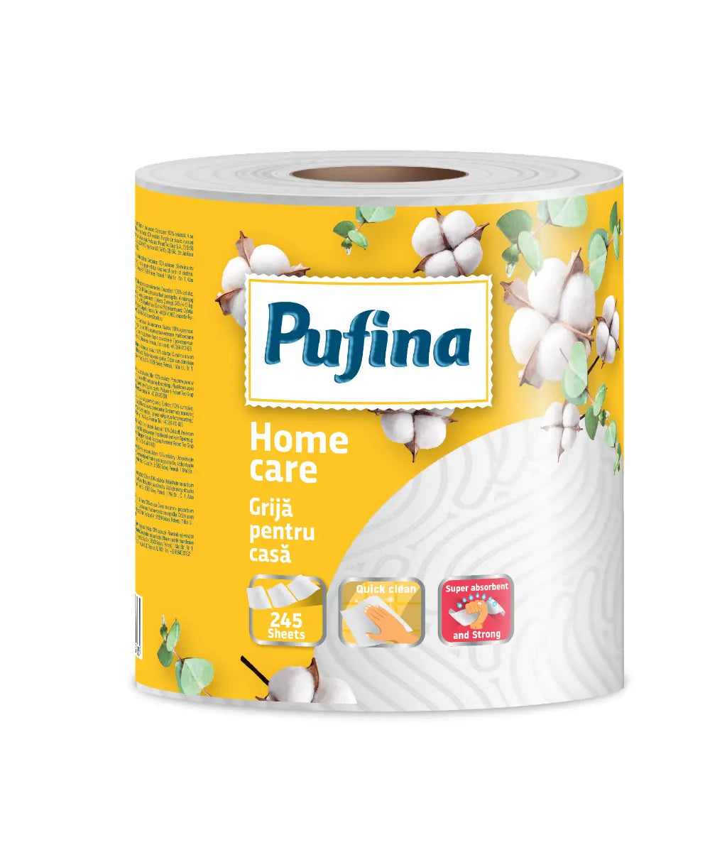 Pufina Home Care Prosop Hârtie, 2 straturi, 245 foi