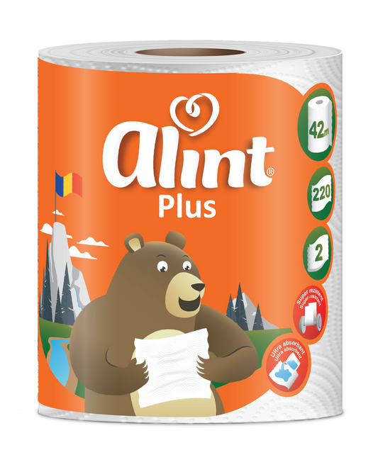 Alint Plus Prosop Hârtie, 2 straturi, 42m, 220 foi