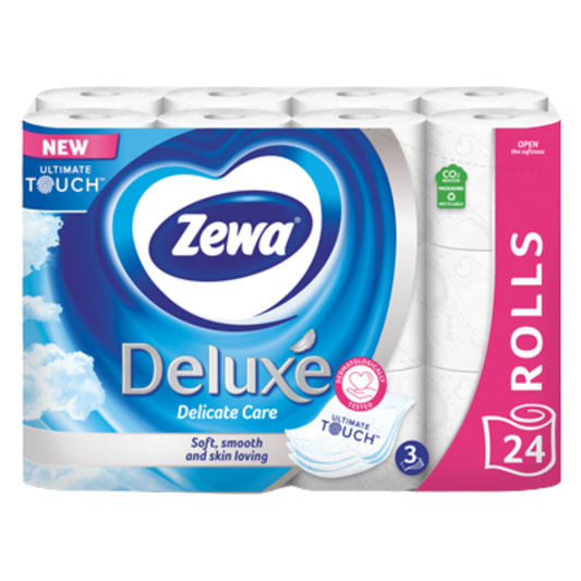 Zewa Deluxe Hârtie Igienică, 3 straturi, 24 role