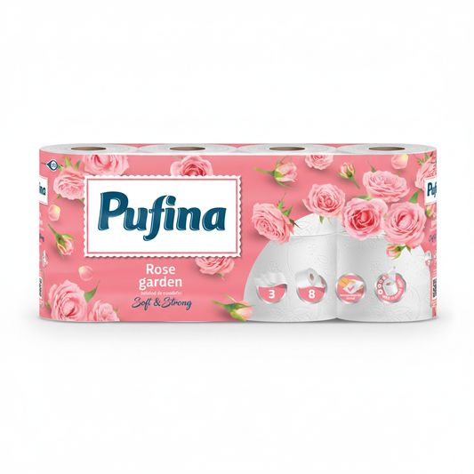 Pufina 8 role Trandafir