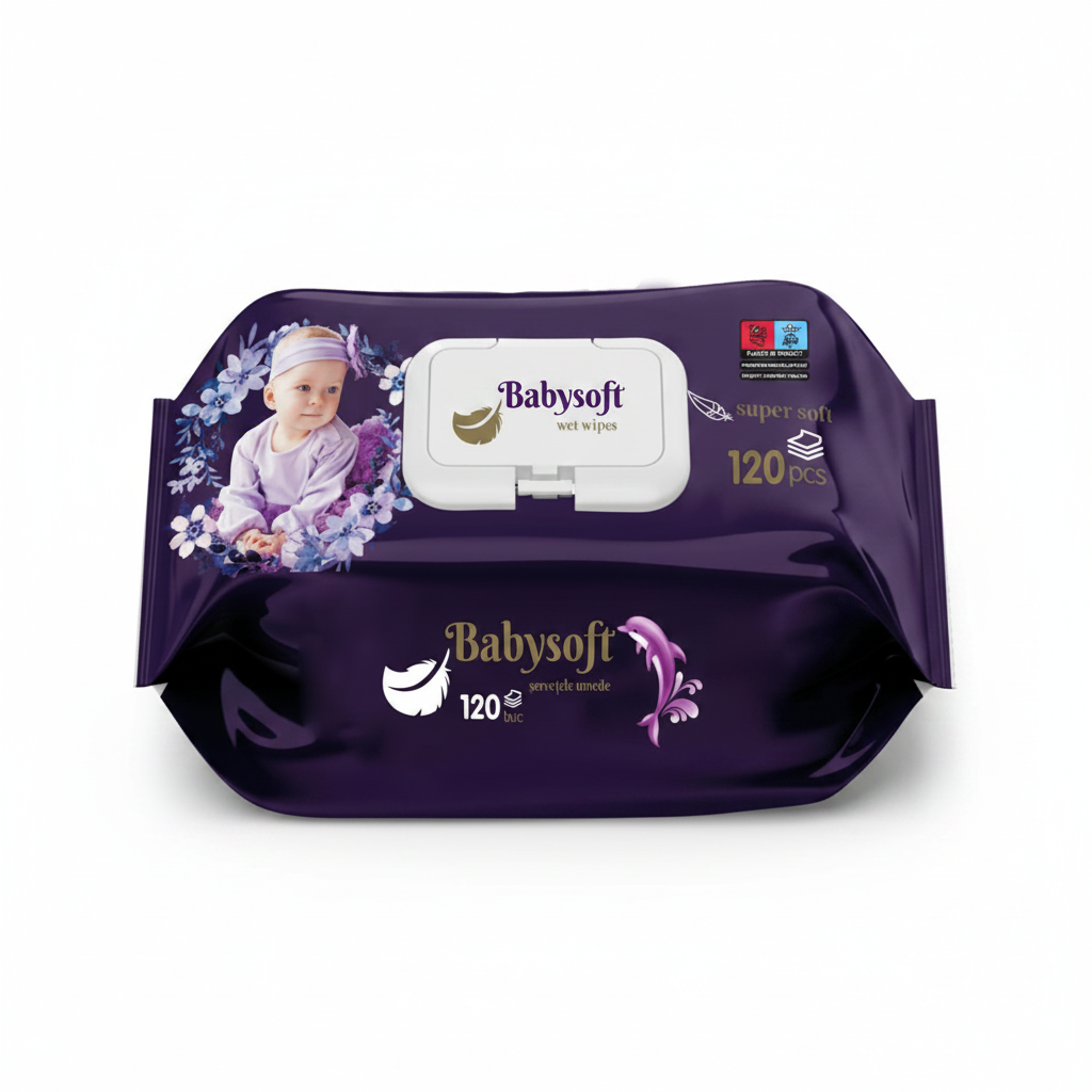 Babysoft Super Soft șervețele umede 120 buc