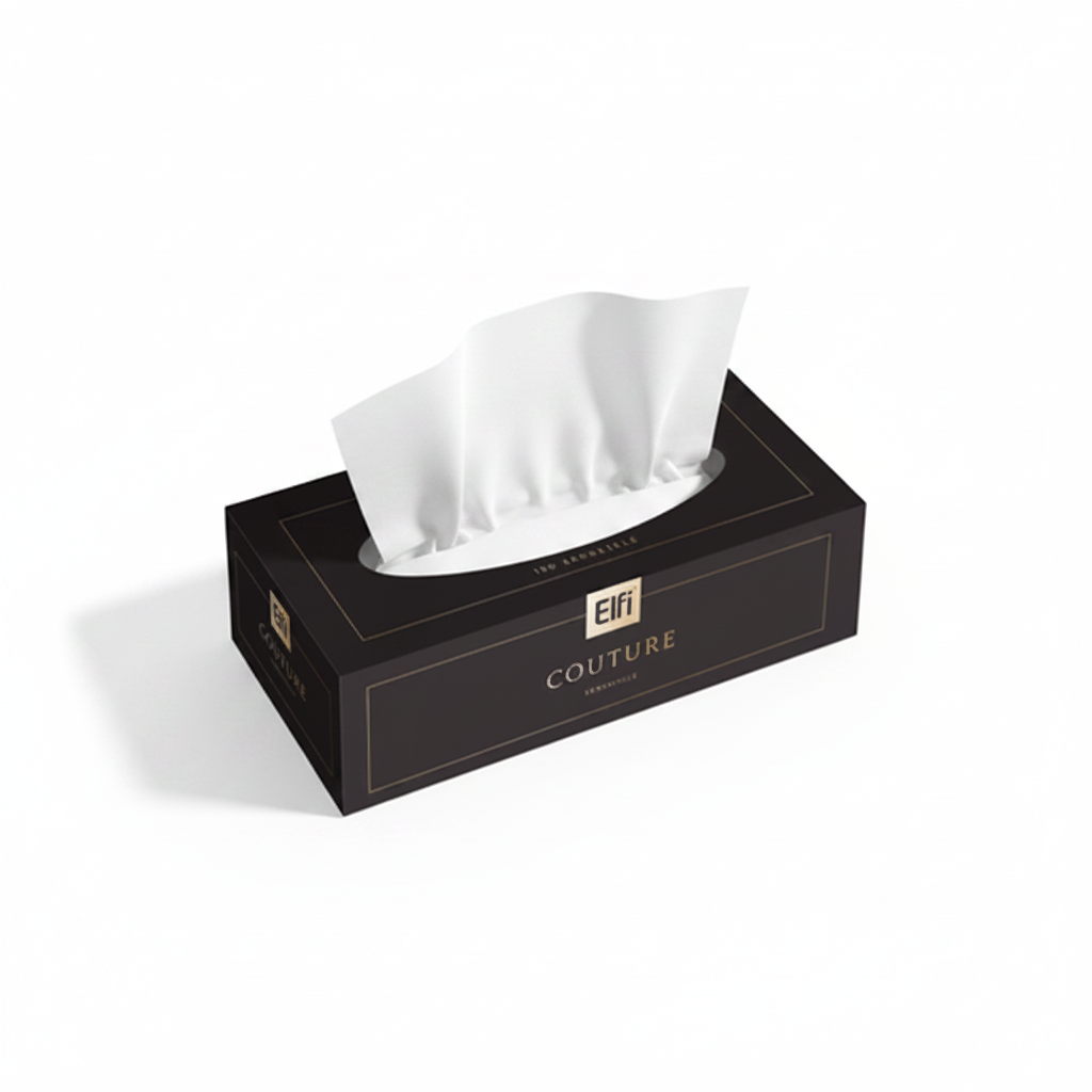 Elfi Couture șervețele faciale negre 3 straturi 100 buc