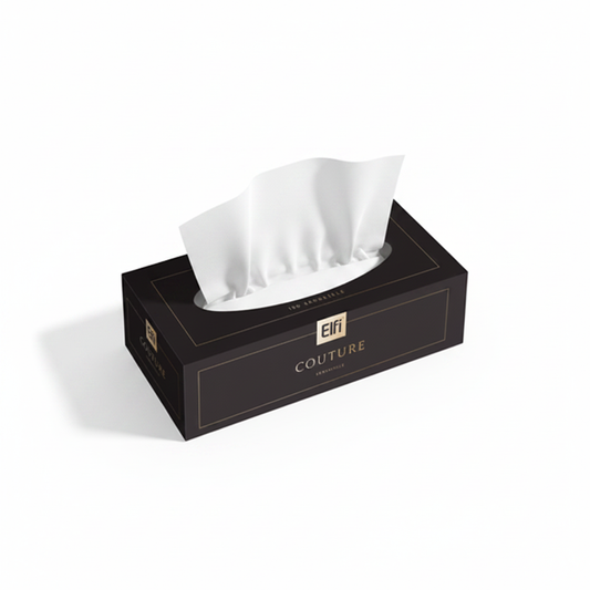 Elfi Couture șervețele faciale negre 3 straturi 100 buc