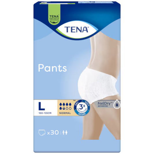 TENA Pants – scutece tip chilot pentru adulți, L (110–135 cm), 30 buc.