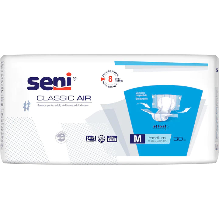 Scutece pentru adulți Seni Classic Air, M (75–110 cm), 30 buc.