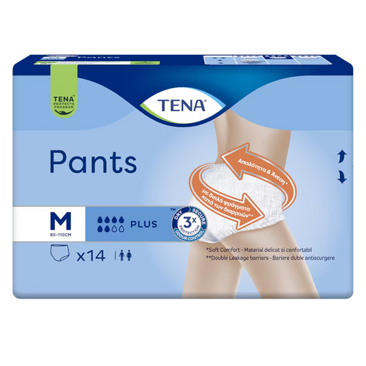 TENA Pants Plus – scutece tip chilot pentru adulți, M (80–110 cm), 14 buc.