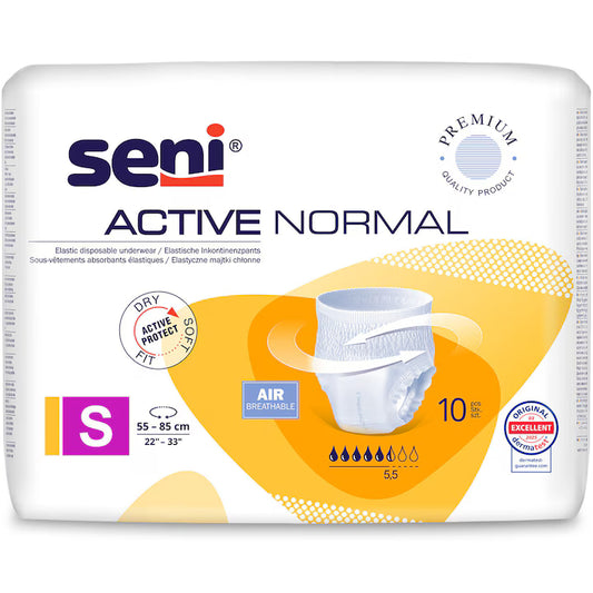 Seni Active Normal – scutece tip chilot pentru adulți, S (55–85 cm), 10 buc.